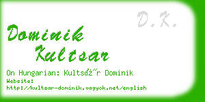 dominik kultsar business card